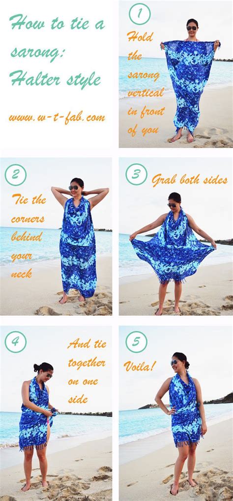 how to tie hawaiian sarong.